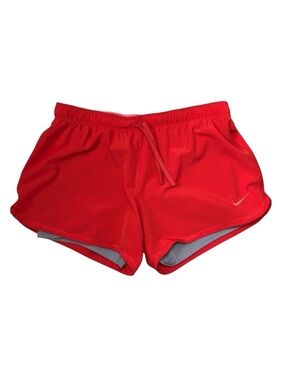 Nike Dri-Fit Just Do it Compression Lined Athletic Running Orange Shorts M
